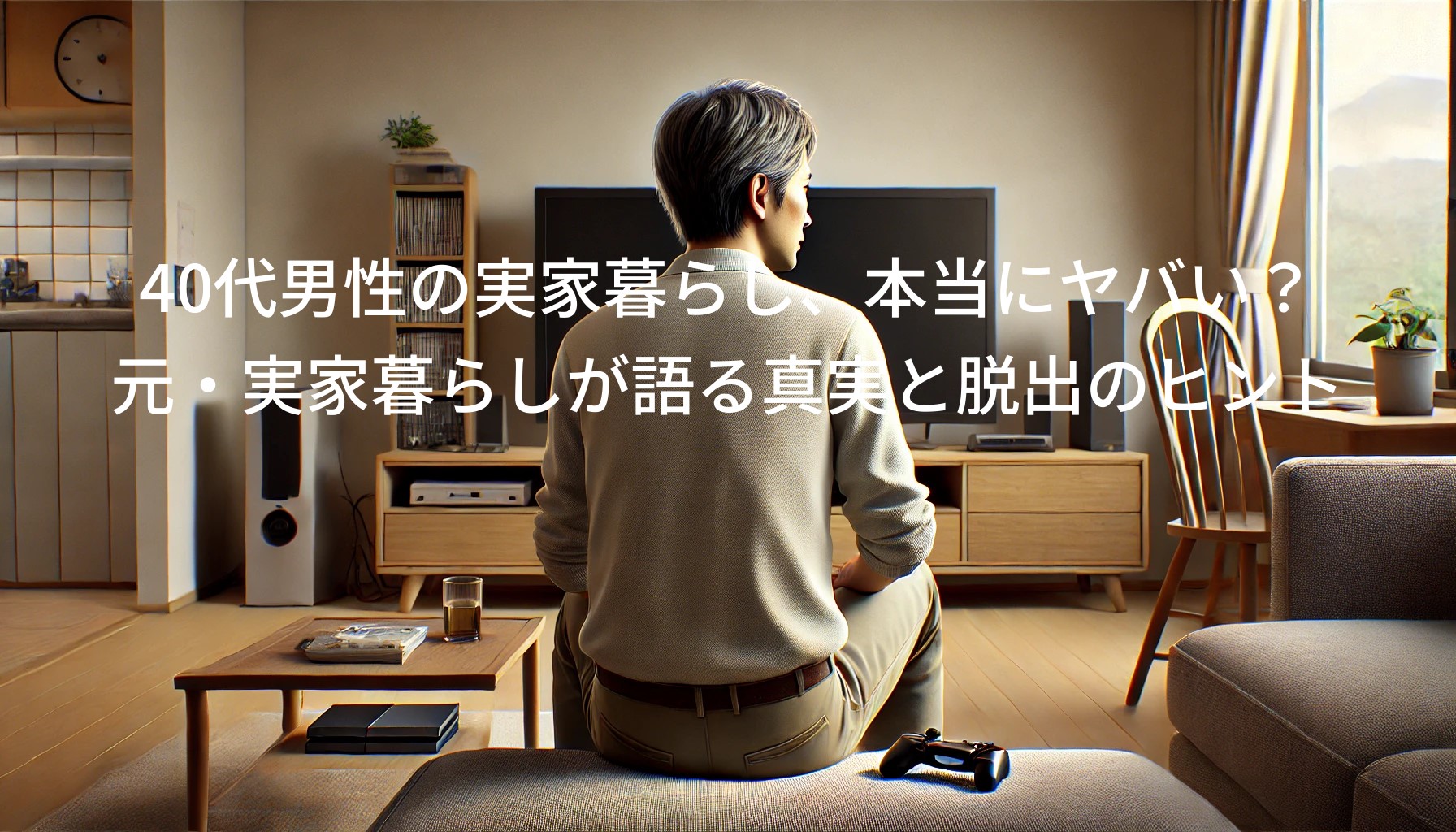 40代男性の実家暮らし、本当にヤバい？元・実家暮らしが語る真実と脱出のヒント