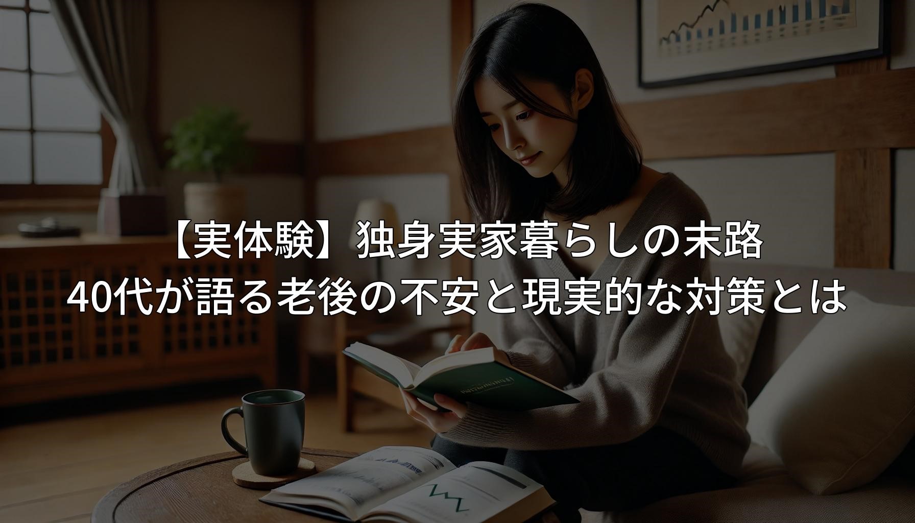 【実体験】独身実家暮らしの末路 - 40代が語る老後の不安と現実的な対策とは