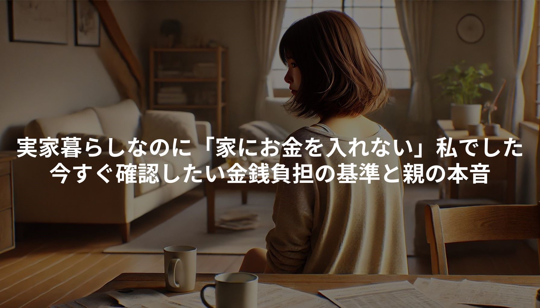 実家暮らしなのに「家にお金を入れない」私でした。今すぐ確認したい金銭負担の基準と親の本音